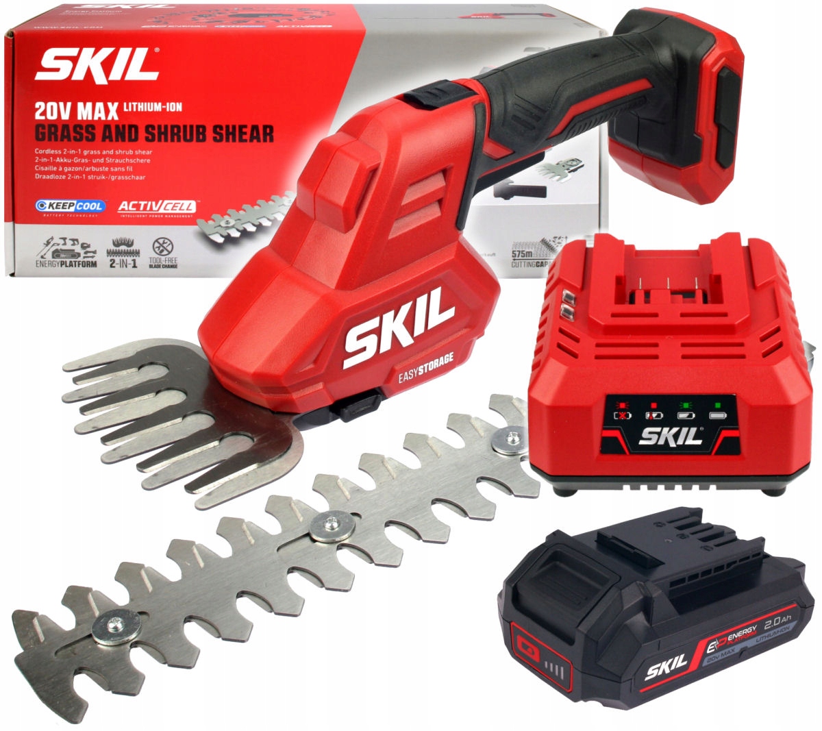 Akumulátorové elektrické nožnice Skil 20 cm 20 V